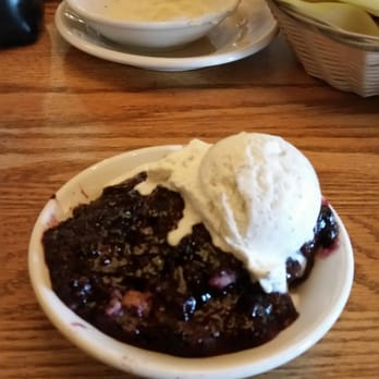 Old Mill Restaurant - Blackberry cobbler with homemade vanilla ice cream. - American Near Me - Pigeon Forge, Tennessee