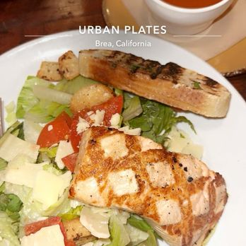 Urban Plates - Grilled Salmon Caesar - New American Near Me - Brea, California