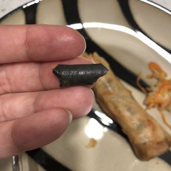 Billy Tse Restaurant - Piece of plastic in my spring roll - Sushi Bars Near Me - Boston, Massachusetts