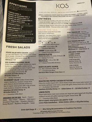 Menu photo 2 KOS- A Gastropub Westby, WI Menu photo 2 KOS- A Gastropub Westby, WI