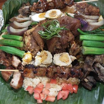 Kusina Pinoy Bistro - Family platter - Filipino Near Me - Woodside, New York Kusina Pinoy Bistro - Family platter - Filipino Near Me - Woodside, New York
