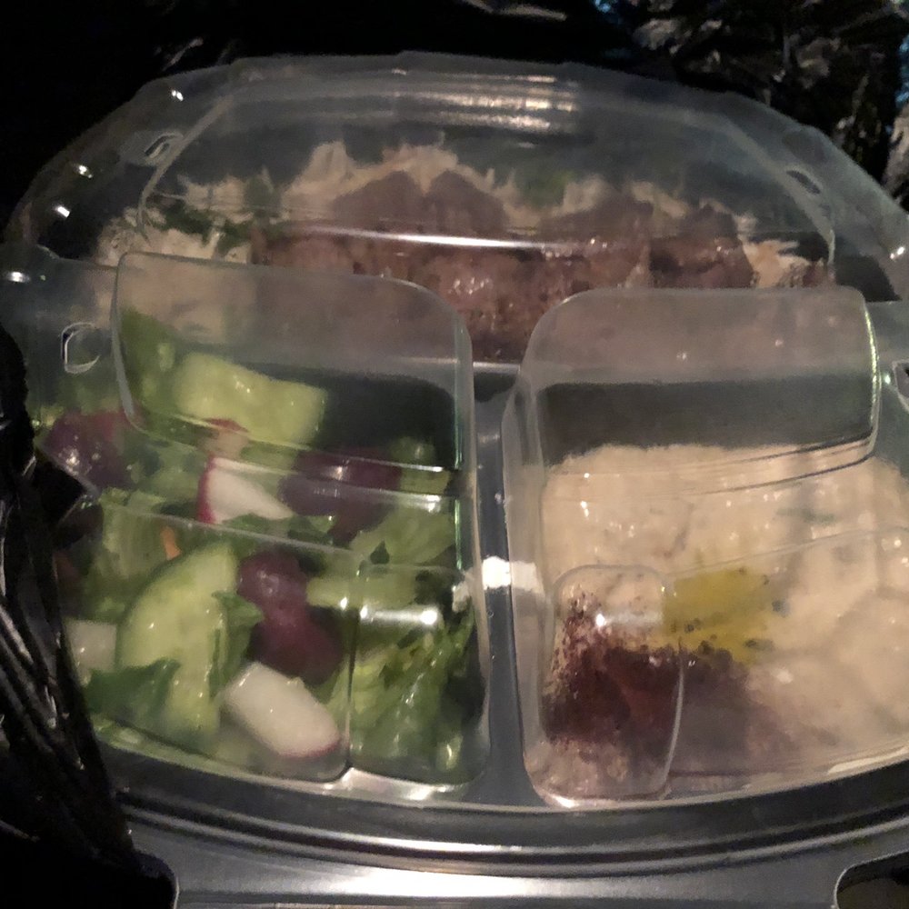 Open Sesame - 10/25/2021 to go packed well, beef kabob combo for hubby - Mediterranean Near Me - Long Beach, California Open Sesame - 10/25/2021 to go packed well, beef kabob combo for hubby - Mediterranean Near Me - Long Beach, California