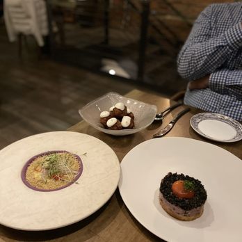 Seven Reasons - Arepitas, tartare de lomito, ceviche with purple sweet potato - Latin American Near Me - Washington, DC, District of Columbia