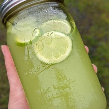 Rico's Taco Shop - Pepino Limon Agua Fresca - fresh made cucumber, lime and lemon drink. Lightly sweetened with cane sugar. A must try! - Tacos Near Me - Volcano, Hawaii