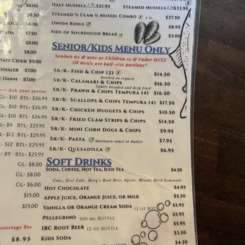 Barbara's Fishtrap - Menu 11/22/25 - Seafood Near Me - Half Moon Bay, California