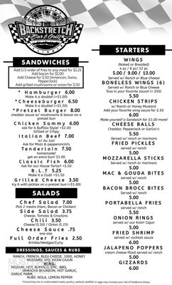 Menu photo 2 The Backstretch Bar & Grill Pontiac, IL Menu photo 2 The Backstretch Bar & Grill Pontiac, IL