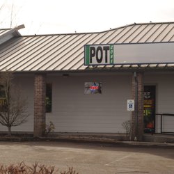 Pot Zone - The front of our store, Supposedly an old urgent care facility. Some say the building is haunted, come find out for yourself.