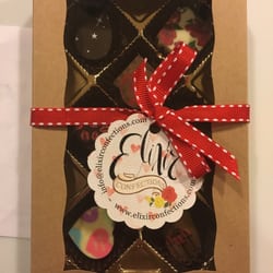 Elixir Confections - Box of chocolates wrapped, beautiful wrapping!