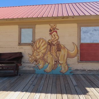 The Goldwell Open Air Museum - Painting on the side of the building. - Walking Tours Near Me - Beatty, Nevada