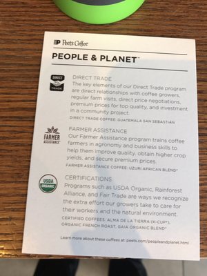 Menu photo 5 Peet's Coffee San Diego, CA
