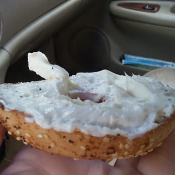 Dunkin' - 1/2 an inch of cream cheese on 1 side! - Donuts Near Me - Alexandria, Virginia