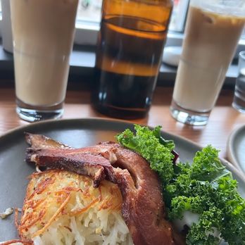 Proud Mary - Potato Hash and Oatmilk Latte - Breakfast & Brunch Near Me - Austin, Texas