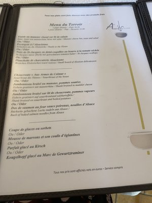 Menu photo 5 Restaurant Aux Armes de Colmar COLMAR, 68