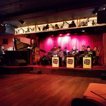 Swing 46 - Front row seats in the dining area with the live jazz performers and the dance floor - New American Near Me - New York, New York