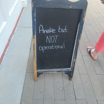 Local Patriot Roasting - Before entering the coffee shop, you get a nice chuckle at the witty chalkboard sign. - Coffee & Tea Near Me - Kannapolis, North Carolina Local Patriot Roasting - Before entering the coffee shop, you get a nice chuckle at the witty chalkboard sign. - Coffee & Tea Near Me - Kannapolis, North Carolina
