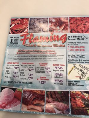 Menu photo 4 Flaming Grill & Buffet Revere, MA