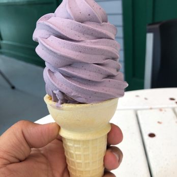 CJ's Big Dipper - Blueberry soft serve mmmm - Ice Cream & Frozen Yogurt Near Me - Bar Harbor, Maine
