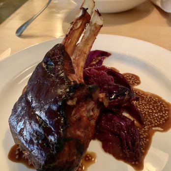 10 Acres Bistro - Berryman Farm Pork Chop with roasted cabbage - Brasseries Near Me - Victoria, British Columbia