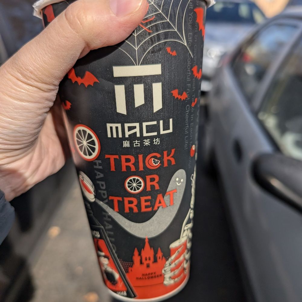 Macu Tea - Halloween edition cup - Bubble Tea Near Me - San Jose, California