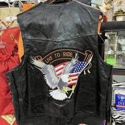 Cortez Street Emporium - Live To Ride Leather Vest