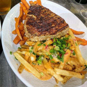 California Fish Grill - Dynamite fries and sweet potato fries with swordfish - Seafood Near Me - Upland, California