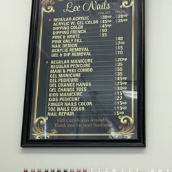 Lee Nails - Pricing