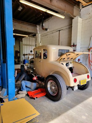 Car show ready - A customer was wanting repairs to his transmission and oil pan gaskets for leaks, afterwards we flushed the transmission and refilled with customer preferred fluids and got to enjoy the show afterward!
