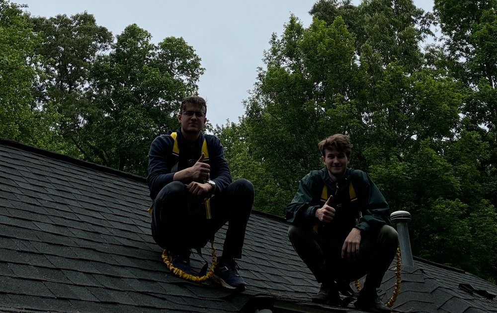 Slide of Studs Gutter Cleaning