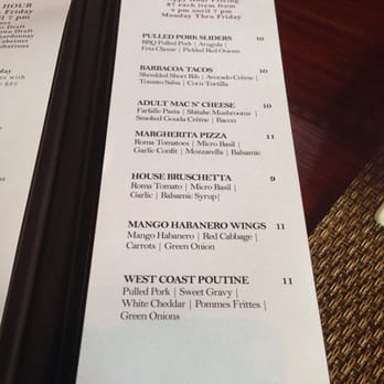 HT Grill - New bar menu - New American Near Me - Redondo Beach, California