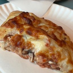 Sausage mushroom calzone