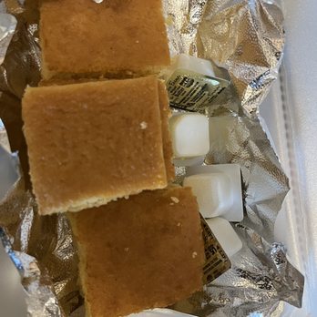 Andrew's BBQ - Cornbread- the soft part was good but the edges were just so hard - Barbeque Near Me - Tempe, Arizona