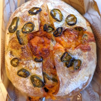 FKN Bread - Jalapeno Cheddar Sourdough Loaf - Bakeries Near Me - San Juan Capistrano, California FKN Bread - Jalapeno Cheddar Sourdough Loaf - Bakeries Near Me - San Juan Capistrano, California