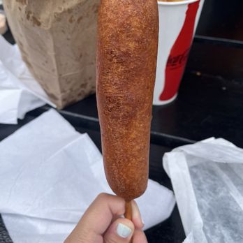 The Original Pronto Pup - Original corndog! (100% beef) - Hot Dogs Near Me - Rockaway Beach, Oregon The Original Pronto Pup - Original corndog! (100% beef) - Hot Dogs Near Me - Rockaway Beach, Oregon