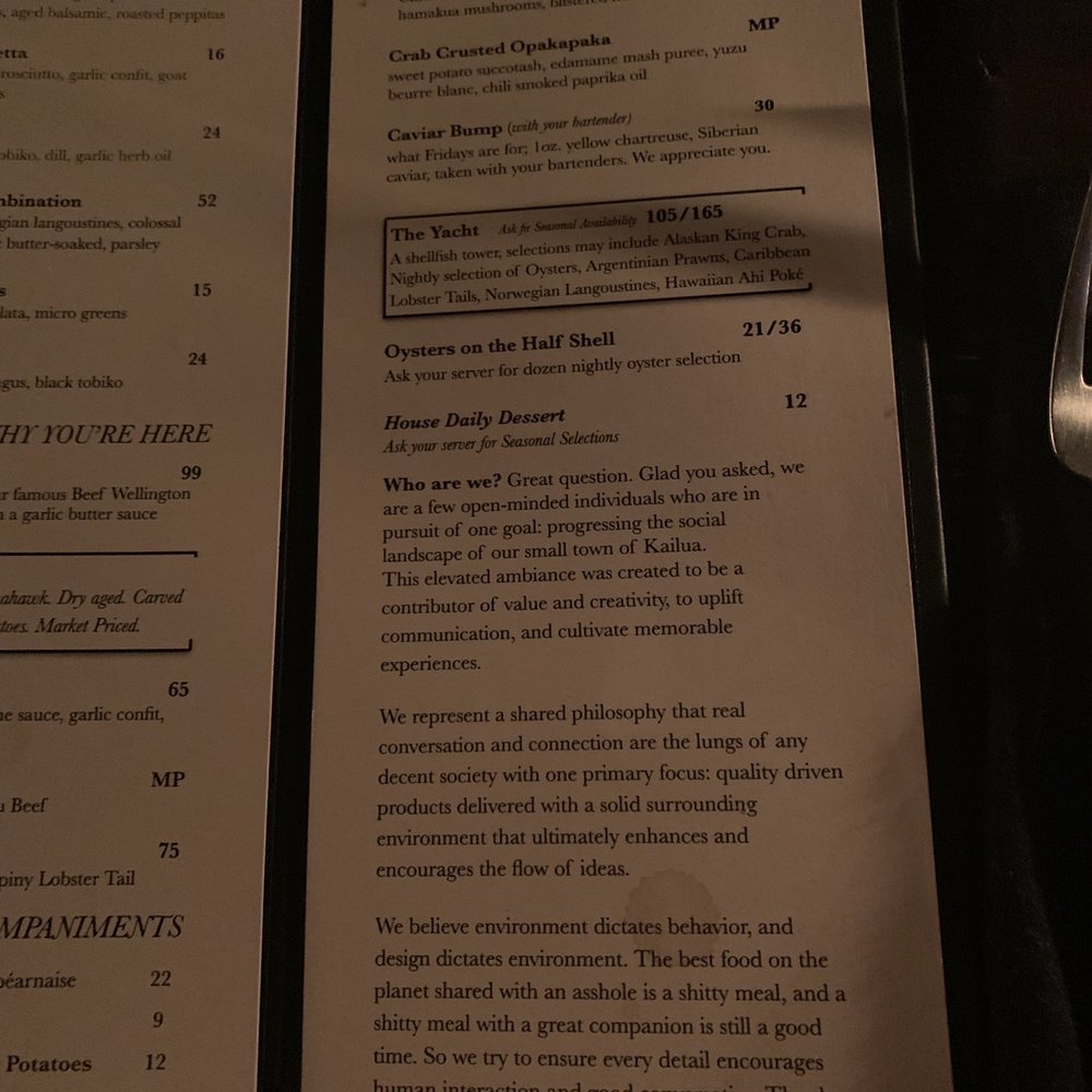 Gaslamp - Food menu - Steakhouses Near Me - Kailua, Hawaii Gaslamp - Food menu - Steakhouses Near Me - Kailua, Hawaii