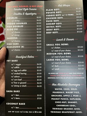 A&A Bake Doubles and Roti by null
