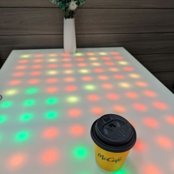 McDonald's - Coffee on the lit up table! - Burgers Near Me - Snohomish, Washington McDonald's - Coffee on the lit up table! - Burgers Near Me - Snohomish, Washington