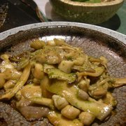 Photo of Izayoi - Los Angeles, CA, United States. mushrooms and scallops in a garlic butter sauce