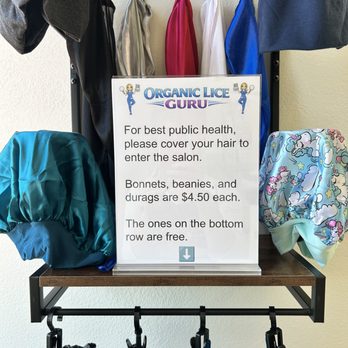 Organic Lice Guru - Our public health approach - everyone covers their hair in the salon - Lice Services Near Me - San Marcos, California Organic Lice Guru - Our public health approach - everyone covers their hair in the salon - Lice Services Near Me - San Marcos, California