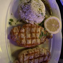 Pork chop and rice