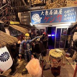 Free cotton candy given after meal. Storefront as well can be hard to miss