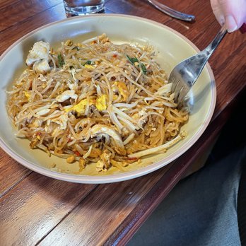 My Thai Bistros - Pad Thai with chicken - Noodles Near Me - Rochester, New Hampshire My Thai Bistros - Pad Thai with chicken - Noodles Near Me - Rochester, New Hampshire