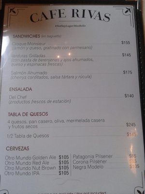 Menu photo 2 Café Rivas Buenos Aires, C Menu photo 2 Café Rivas Buenos Aires, C