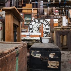 Glasgow Architectural Salvage - The clockface centre piece at Glasgow Architectural Salvage