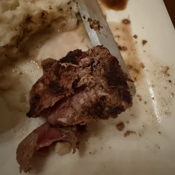 Cool Hand Luke's Steakhouse - Filet mignon texture to show that it's stringy - American Near Me - Paso Robles, California Cool Hand Luke's Steakhouse - Filet mignon texture to show that it's stringy - American Near Me - Paso Robles, California
