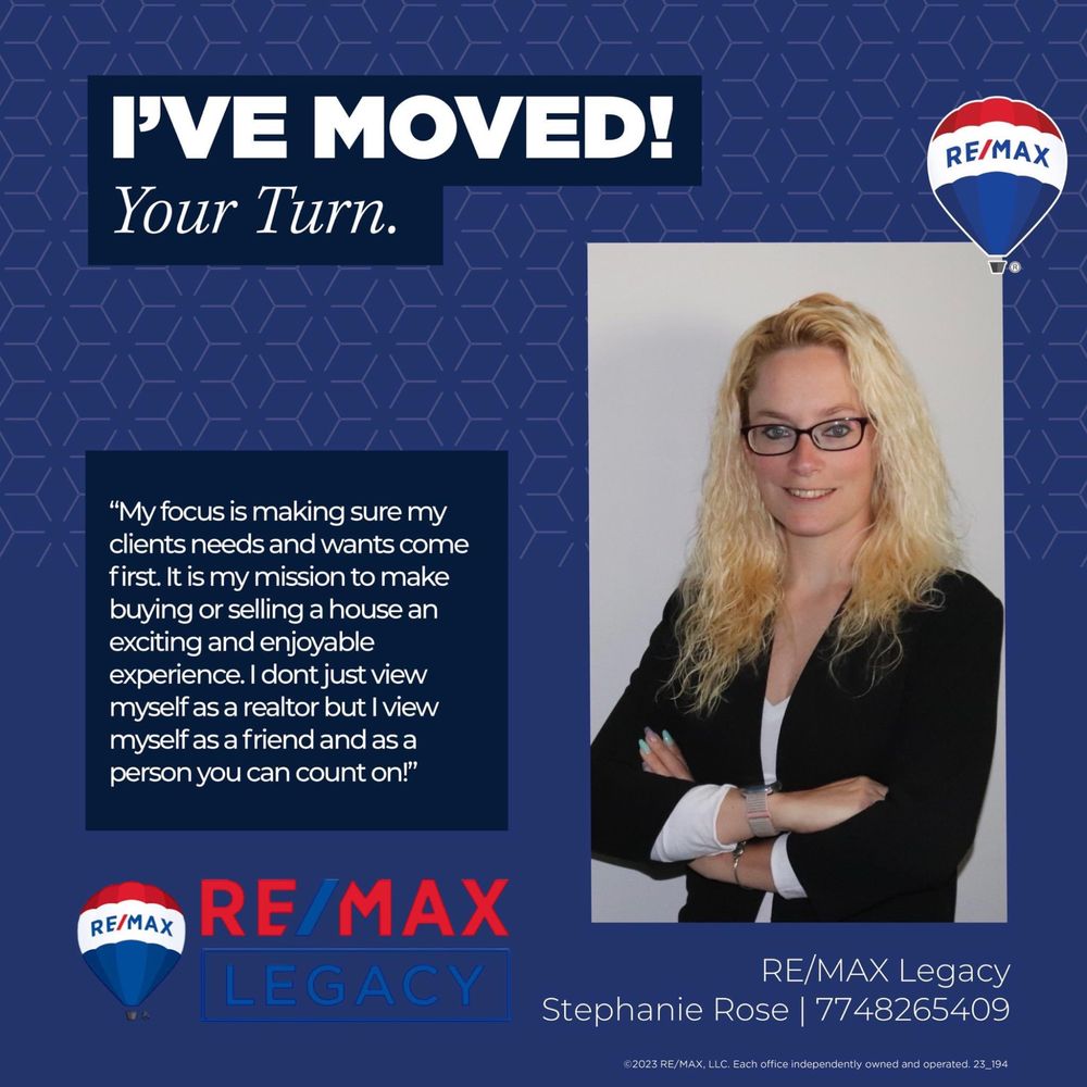 STEPHANIE ROSE RE/MAX LEGACY Contact Agent 147 Center St