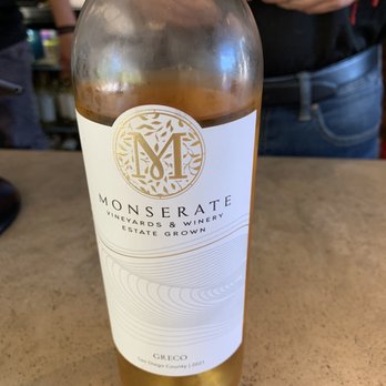 Monserate Winery - A non red wine - Wineries Near Me - Fallbrook, California