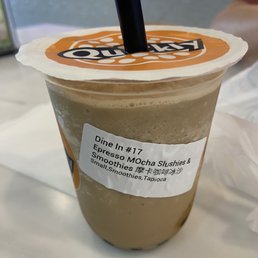 Espresso Mocha Smoothie with boba
