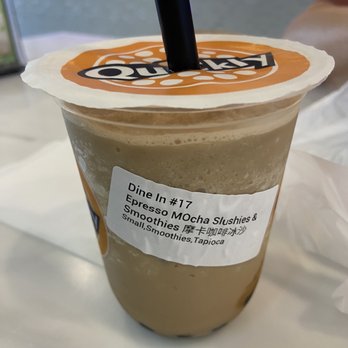 Quickly - Espresso Mocha Smoothie with boba - Bubble Tea Near Me - Buford, Georgia