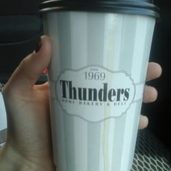 Thunders Home Bakery - Crap mocha with dirty cup