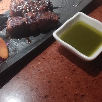 Kata Robata - 72 Hour Slow Cooked Texas Kobe Beef with Pesto Sauce - Sushi Bars Near Me - Houston, Texas